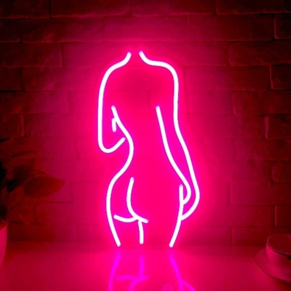 Neon Body Woman Feminine Figure LED Light Decor